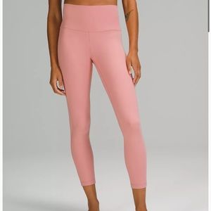 NWT Align High Rise 25” pants pink puff